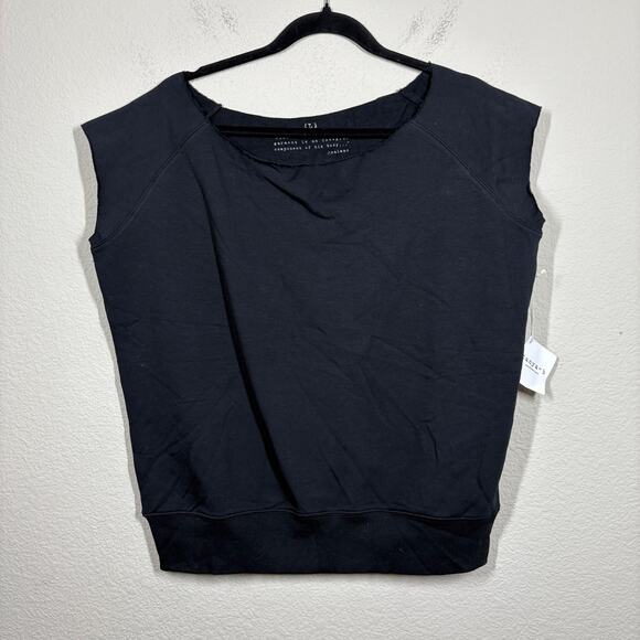 Tanya-B Womens Size Large Knit Tank Top Black Cotton Blend Sleeveless Stretch - Picture 1 of 8